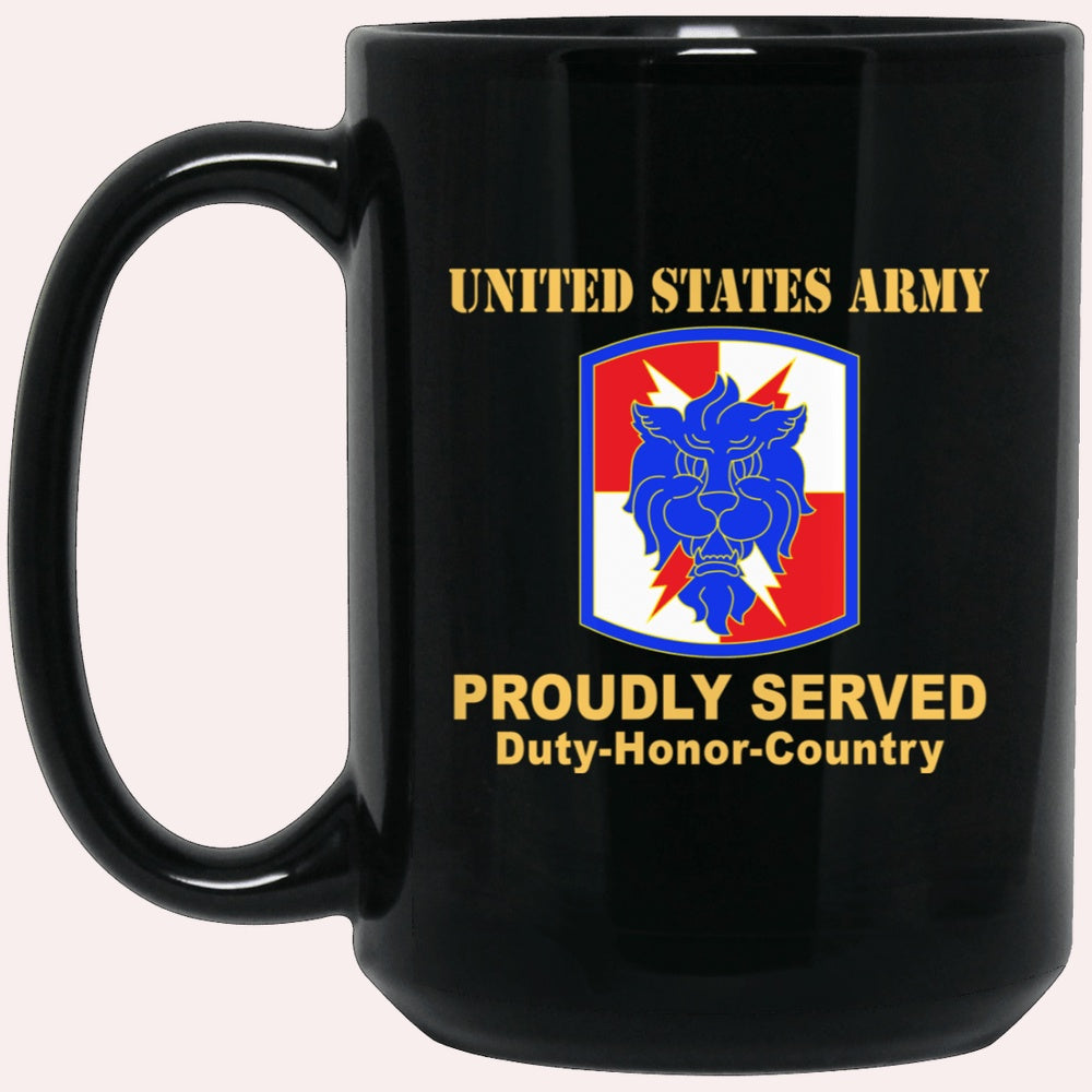 Us Army Mug, Veterans Mug, US Army 35TH SIGNAL BRIGADE (NO TAB)  Black Mug, Us Army Coffee Mug, Military Coffee Mugs