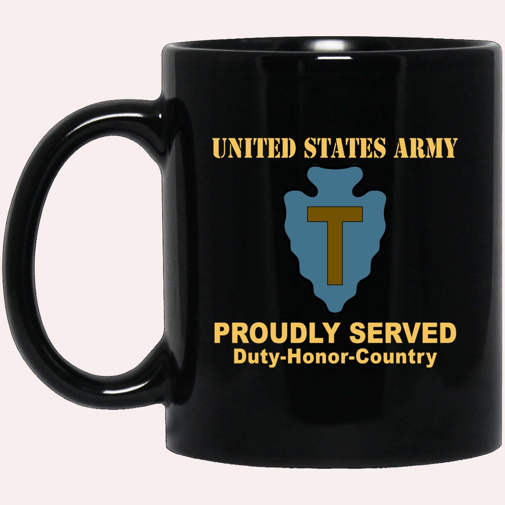 Us Army Mug, Veterans Mug, US Army 36TH INFANTRY DIVISION  Black Mug, Us Army Coffee Mug, Military Coffee Mugs