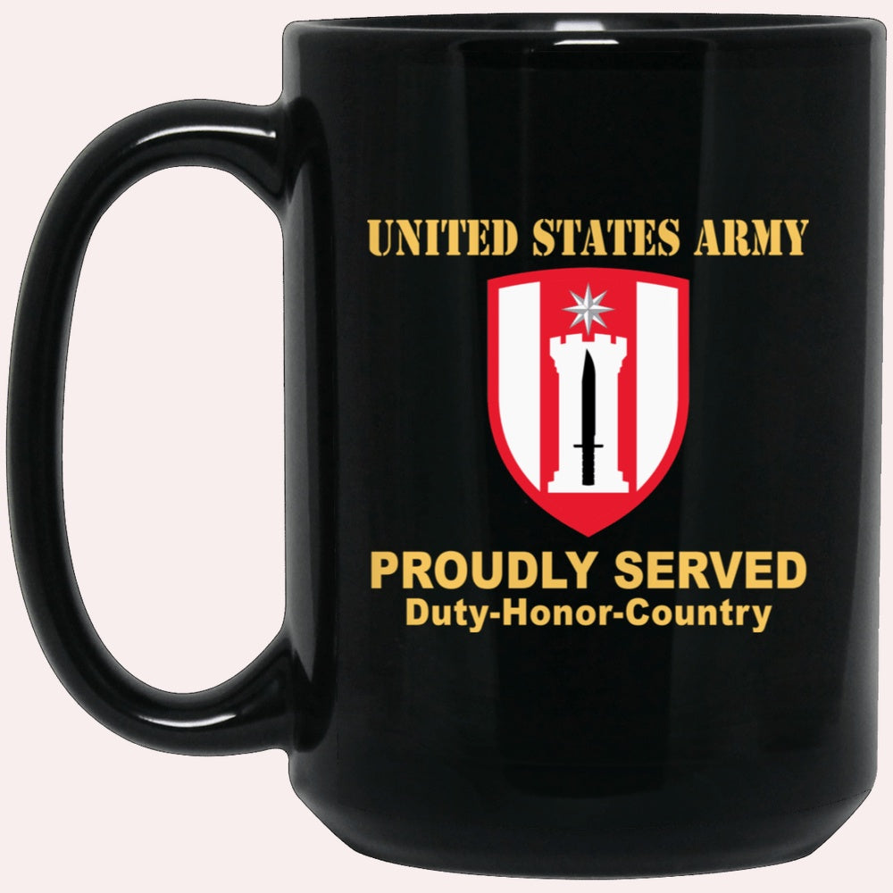 Us Army Mug, Veterans Mug, US Army 372ND ENGINEER BRIGADE Black Mug, Us Army Coffee Mug, Military Coffee Mugs