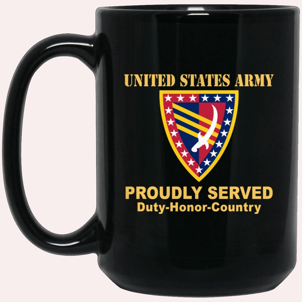 Us Army Mug, Veterans Mug, US Army 38 SUSTAINMENT BRIGADE  Black Mug, Us Army Coffee Mug, Military Coffee Mugs