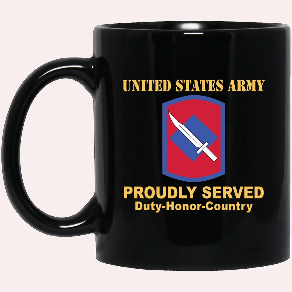 Us Army Mug, Veterans Mug, US Army 39TH INFANTRY BRIGADE Black Mug, Us Army Coffee Mug, Military Coffee Mugs