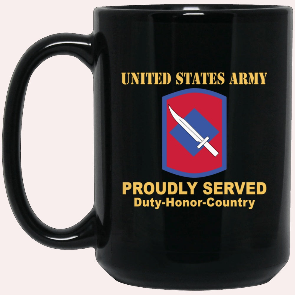 Us Army Mug, Veterans Mug, US Army 39TH INFANTRY BRIGADE Black Mug, Us Army Coffee Mug, Military Coffee Mugs