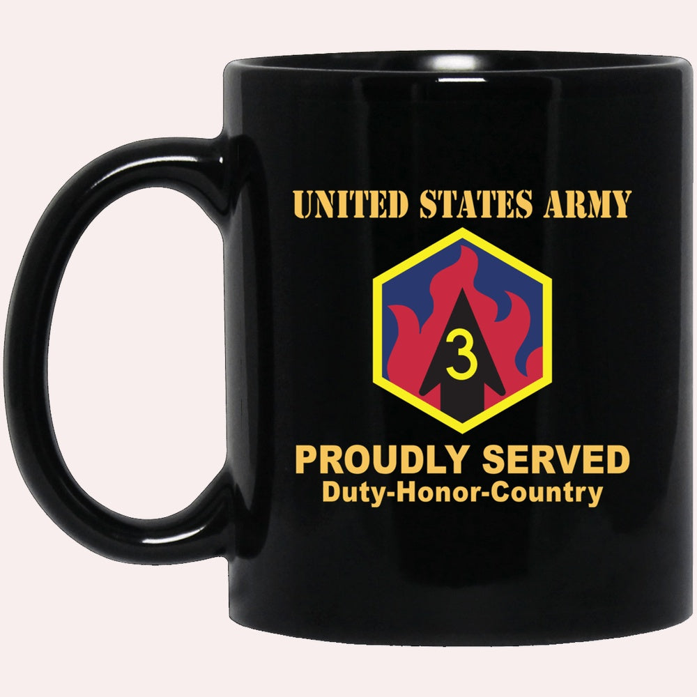 Us Army Mug, Veterans Mug, US Army 3RD CHEMICAL BRIGADE Black Mug, Us Army Coffee Mug, Military Coffee Mugs