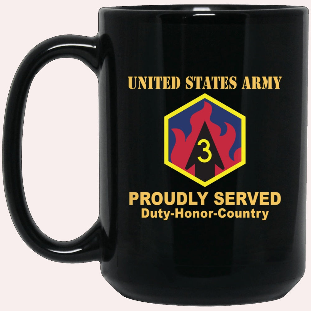 Us Army Mug, Veterans Mug, US Army 3RD CHEMICAL BRIGADE Black Mug, Us Army Coffee Mug, Military Coffee Mugs
