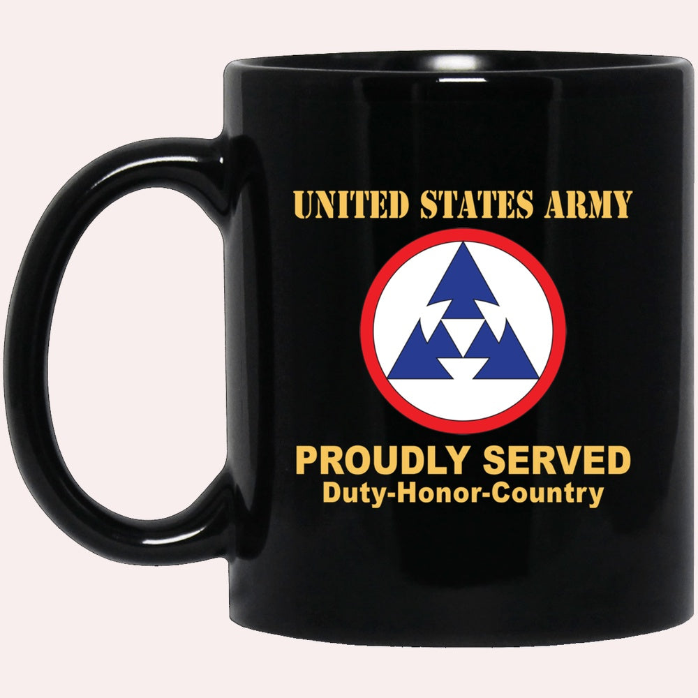 Us Army Mug, Veterans Mug, US Army 3RD SUSTAINMENT COMMAND Black Mug, Us Army Coffee Mug, Military Coffee Mugs