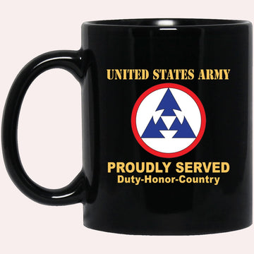 Us Army Mug, Veterans Mug, US Army 3RD SUSTAINMENT COMMAND Black Mug, Us Army Coffee Mug, Military Coffee Mugs