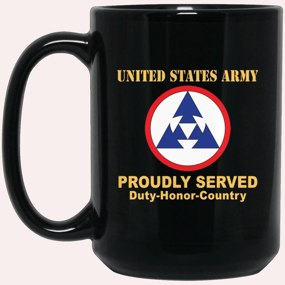 Us Army Mug, Veterans Mug, US Army 3RD SUSTAINMENT COMMAND Black Mug, Us Army Coffee Mug, Military Coffee Mugs