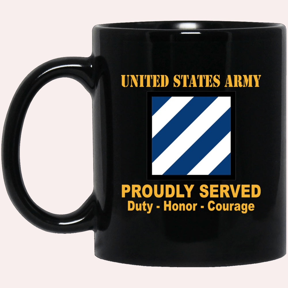 Us Army Mug, Veterans Mug, US Army 3rd Infantry Division Black Mug, Us Army Coffee Mug, Military Coffee Mugs