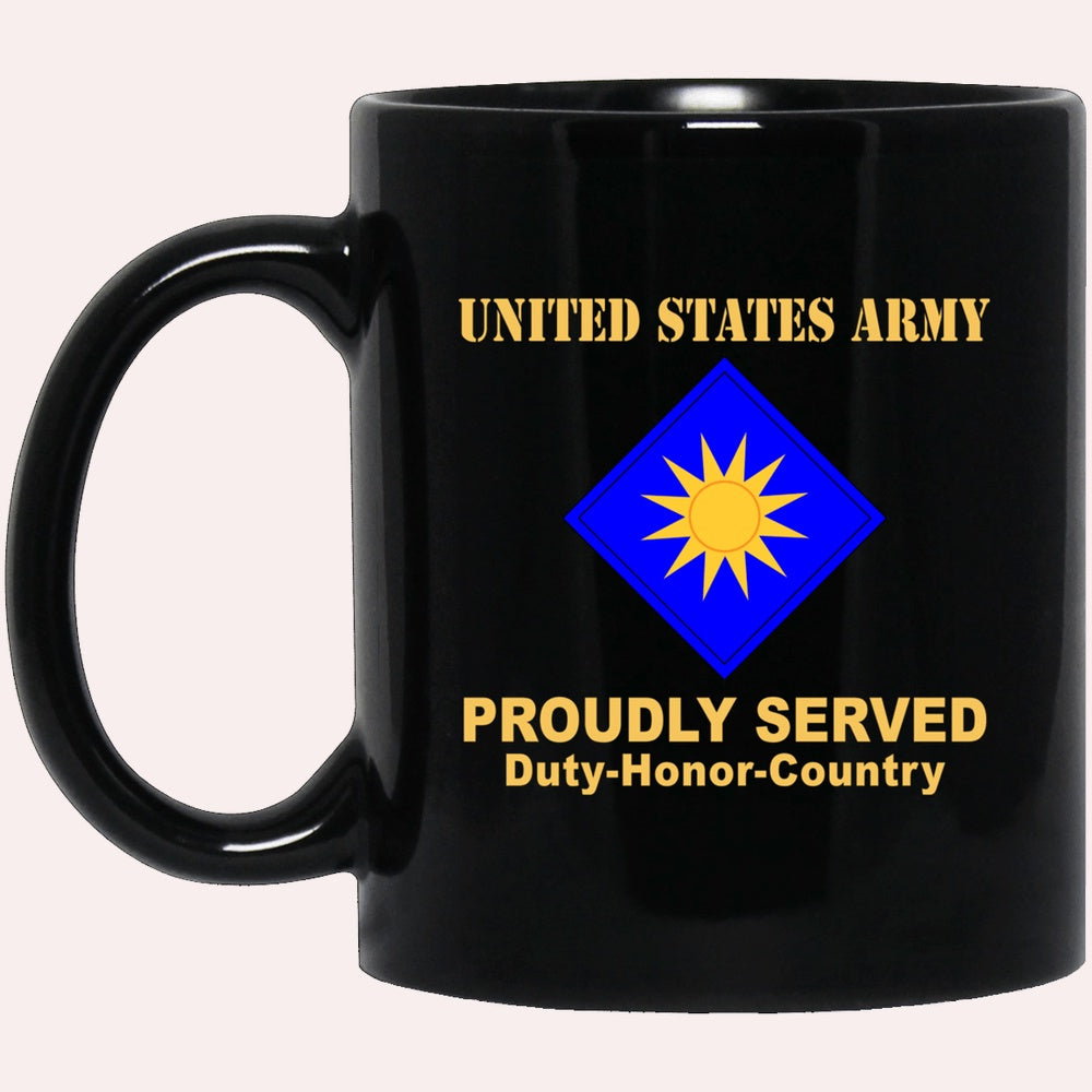 Us Army Mug, Veterans Mug, US Army 40TH INFANTRY DIVISION Black Mug, Us Army Coffee Mug, Military Coffee Mugs