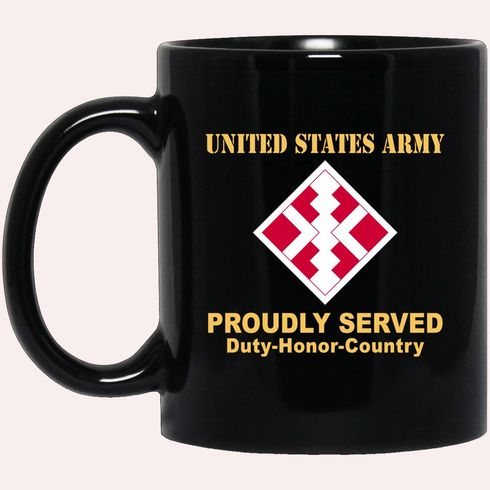 Us Army Mug, Veterans Mug, US Army 411TH ENGINEER BRIGADE Black Mug, Us Army Coffee Mug, Military Coffee Mugs