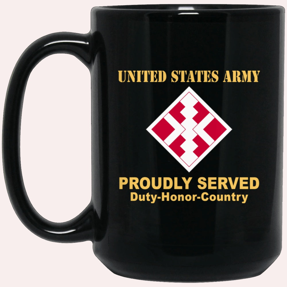 Us Army Mug, Veterans Mug, US Army 411TH ENGINEER BRIGADE Black Mug, Us Army Coffee Mug, Military Coffee Mugs