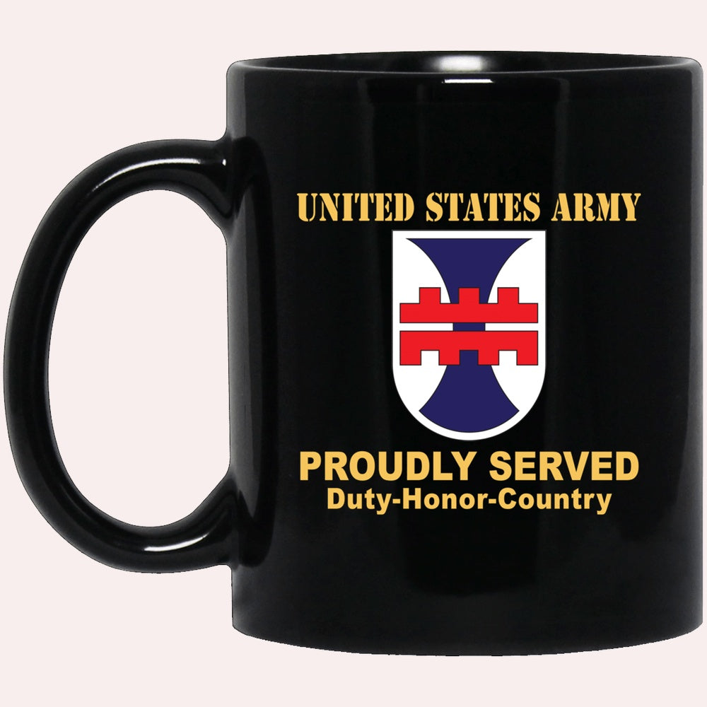 Us Army Mug, Veterans Mug, US Army 412TH ENGINEER COMMAND Black Mug, Us Army Coffee Mug, Military Coffee Mugs