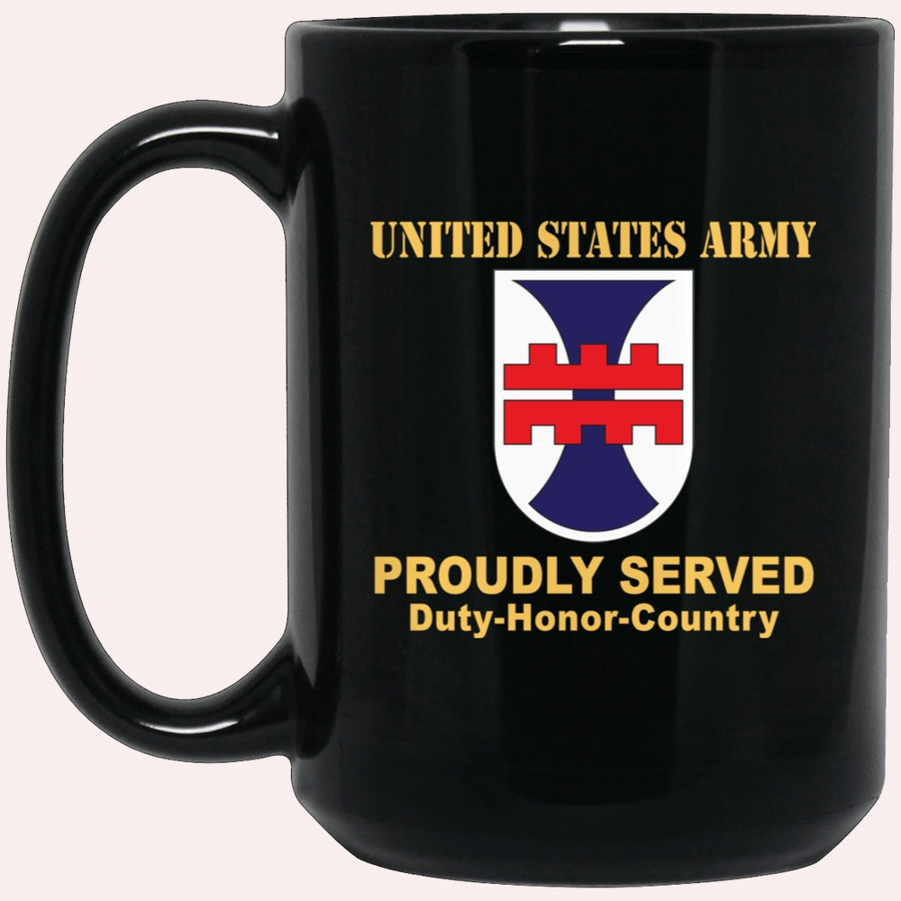 Us Army Mug, Veterans Mug, US Army 412TH ENGINEER COMMAND Black Mug, Us Army Coffee Mug, Military Coffee Mugs