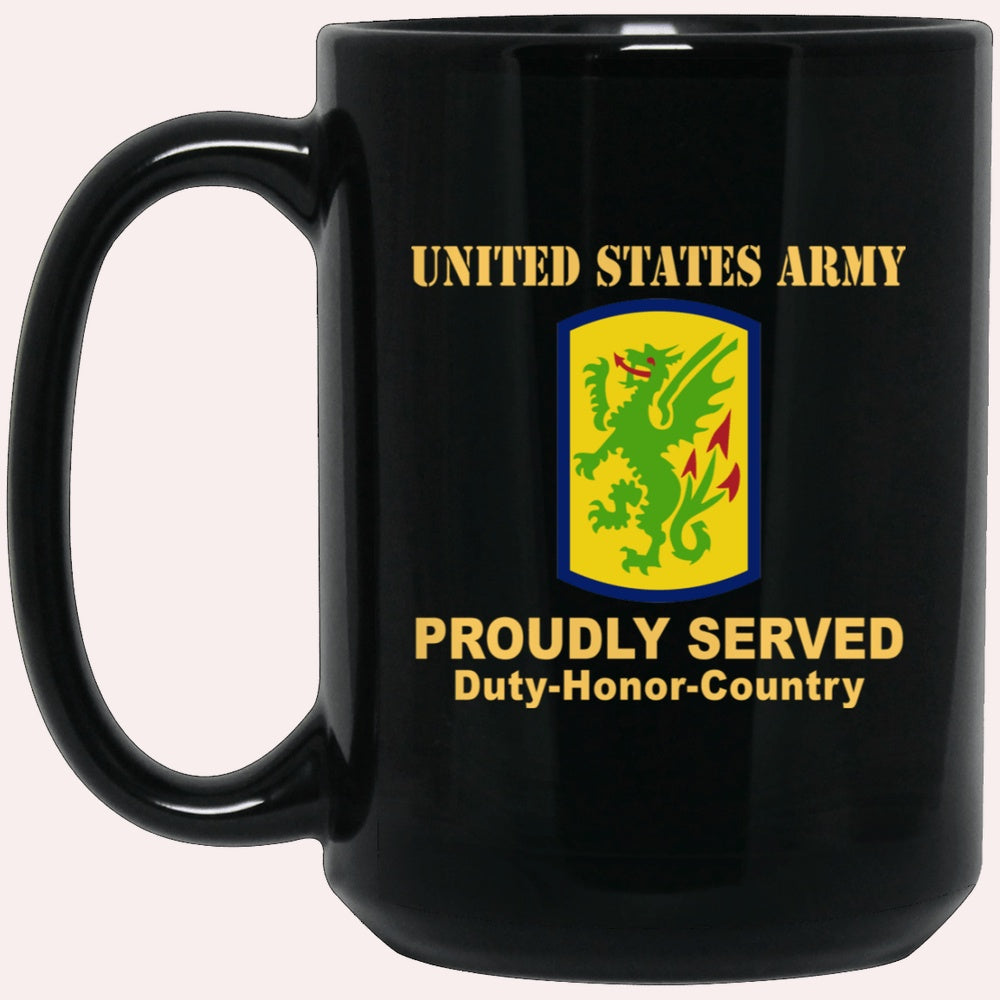 Us Army Mug, Veterans Mug, US Army 415 CHEMICAL BRIGADE Black Mug, Us Army Coffee Mug, Military Coffee Mugs