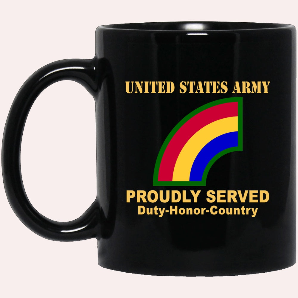 Us Army Mug, Veterans Mug, US Army 42ND INFANTRY DIVISION- Black Mug, Us Army Coffee Mug, Military Coffee Mugs