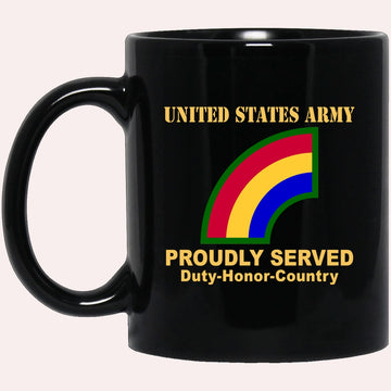 Us Army Mug, Veterans Mug, US Army 42ND INFANTRY DIVISION- Black Mug, Us Army Coffee Mug, Military Coffee Mugs