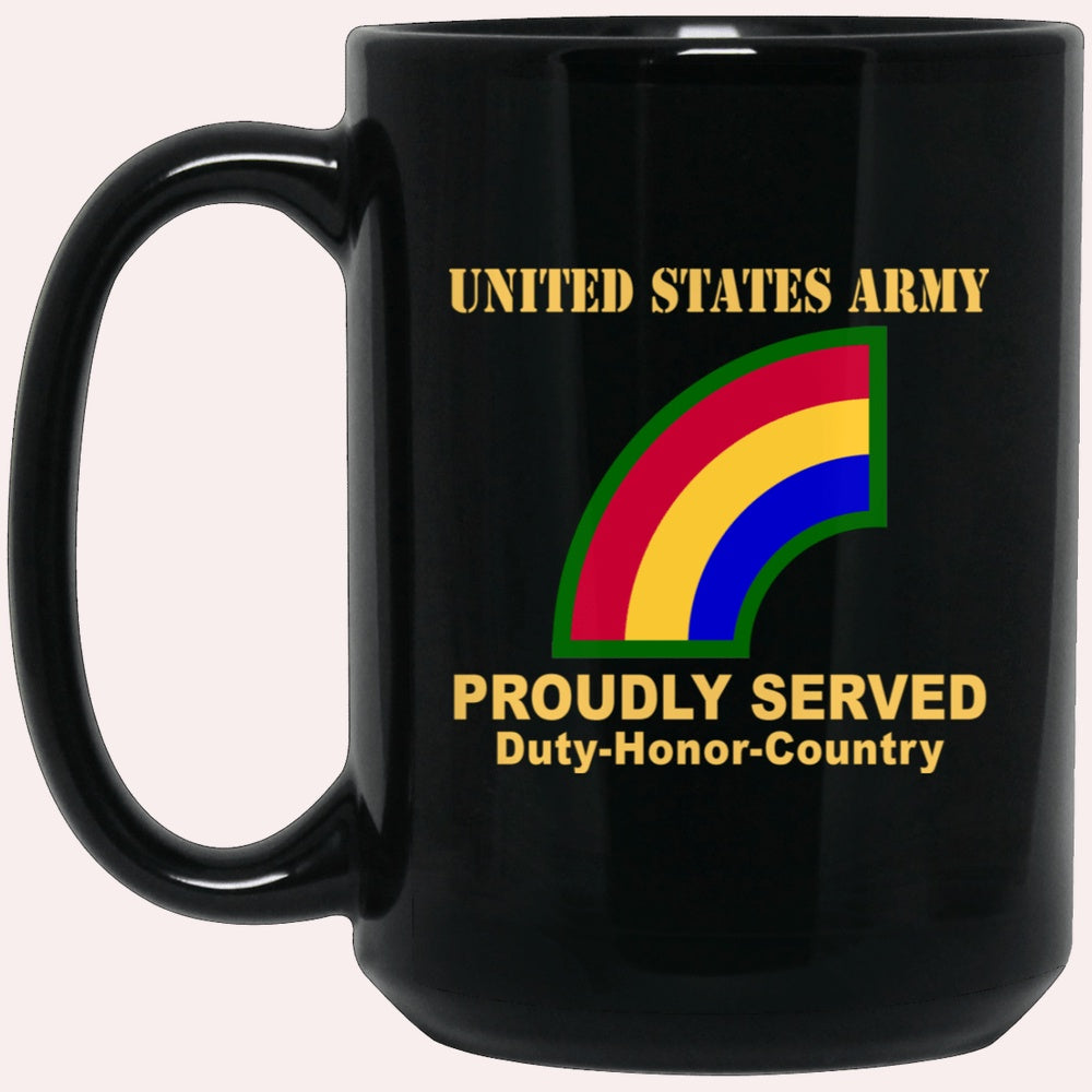 Us Army Mug, Veterans Mug, US Army 42ND INFANTRY DIVISION- Black Mug, Us Army Coffee Mug, Military Coffee Mugs