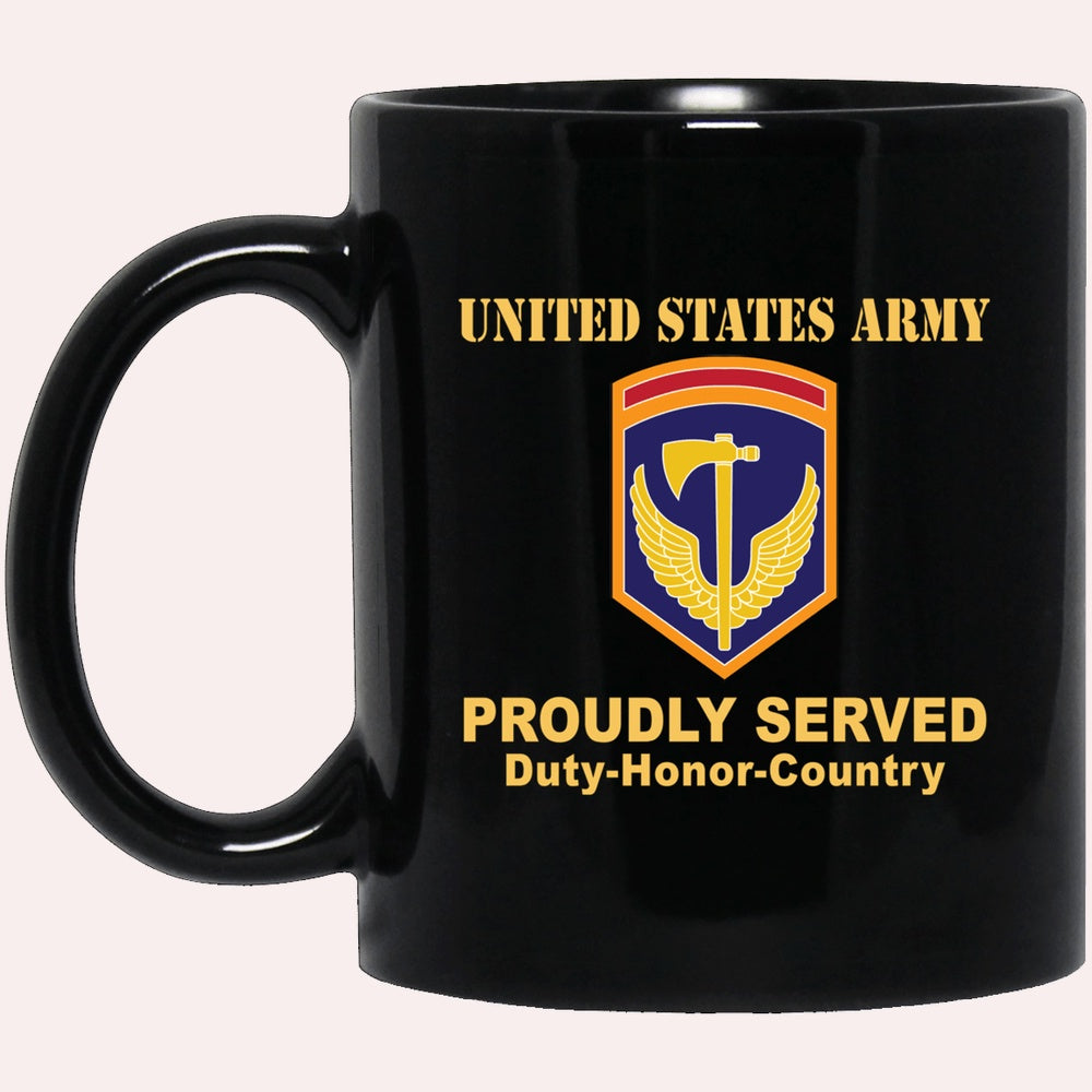 Us Army Mug, Veterans Mug, US Army 42ND REGIONAL SUPPORT GROUP Black Mug, Us Army Coffee Mug, Military Coffee Mugs