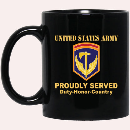 Us Army Mug, Veterans Mug, US Army 42ND REGIONAL SUPPORT GROUP Black Mug, Us Army Coffee Mug, Military Coffee Mugs