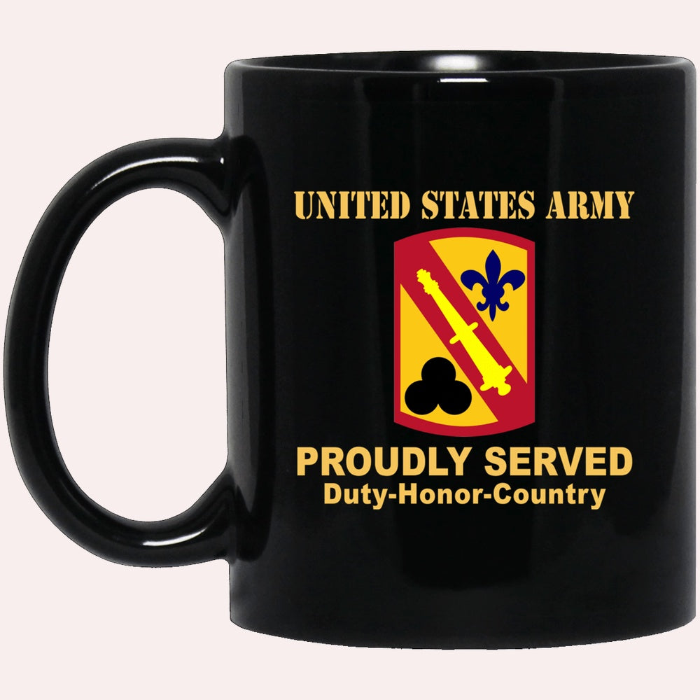 Us Army Mug, Veterans Mug, US Army 42 FIELD ARTILLERY BRIGADE Black Mug, Us Army Coffee Mug, Military Coffee Mugs