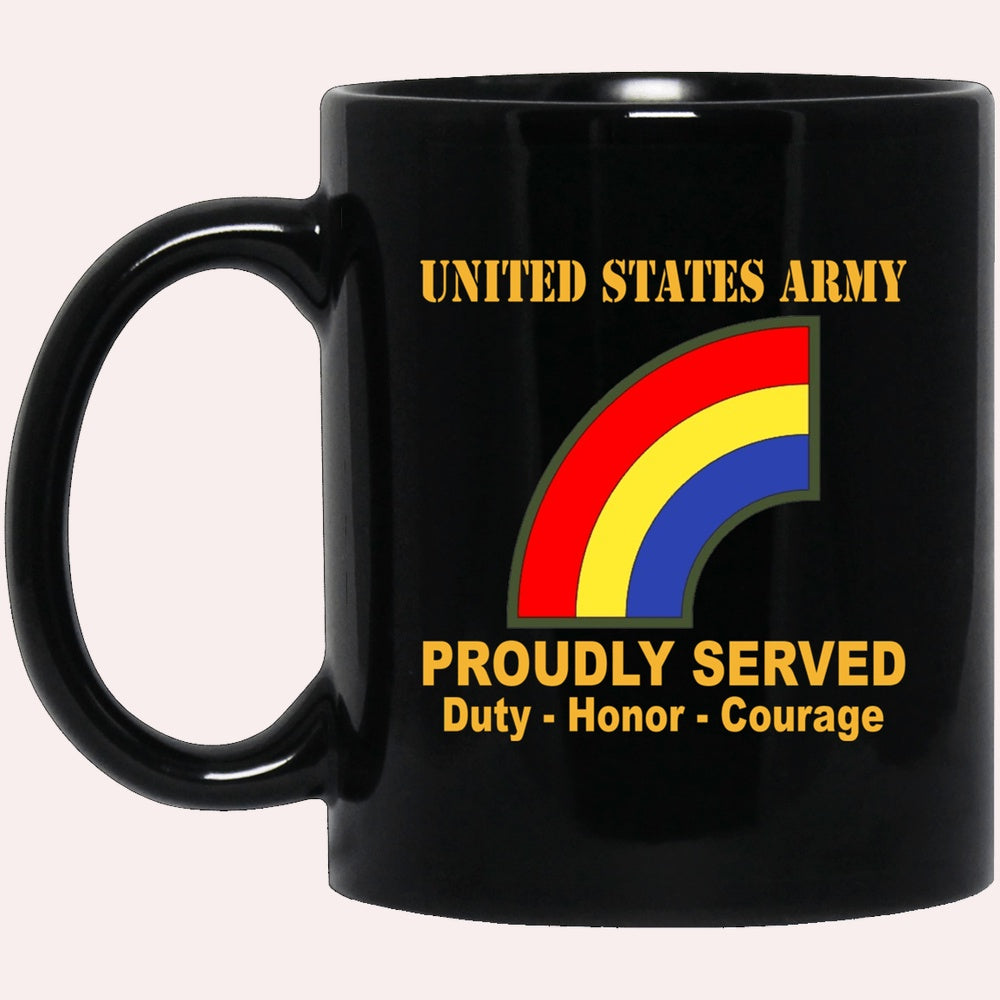 Us Army Mug, Veterans Mug, US Army 42nd Infantry Division Black Mug, Us Army Coffee Mug, Military Coffee Mugs