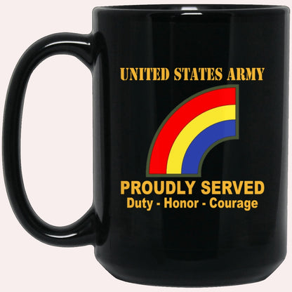 Us Army Mug, Veterans Mug, US Army 42nd Infantry Division Black Mug, Us Army Coffee Mug, Military Coffee Mugs
