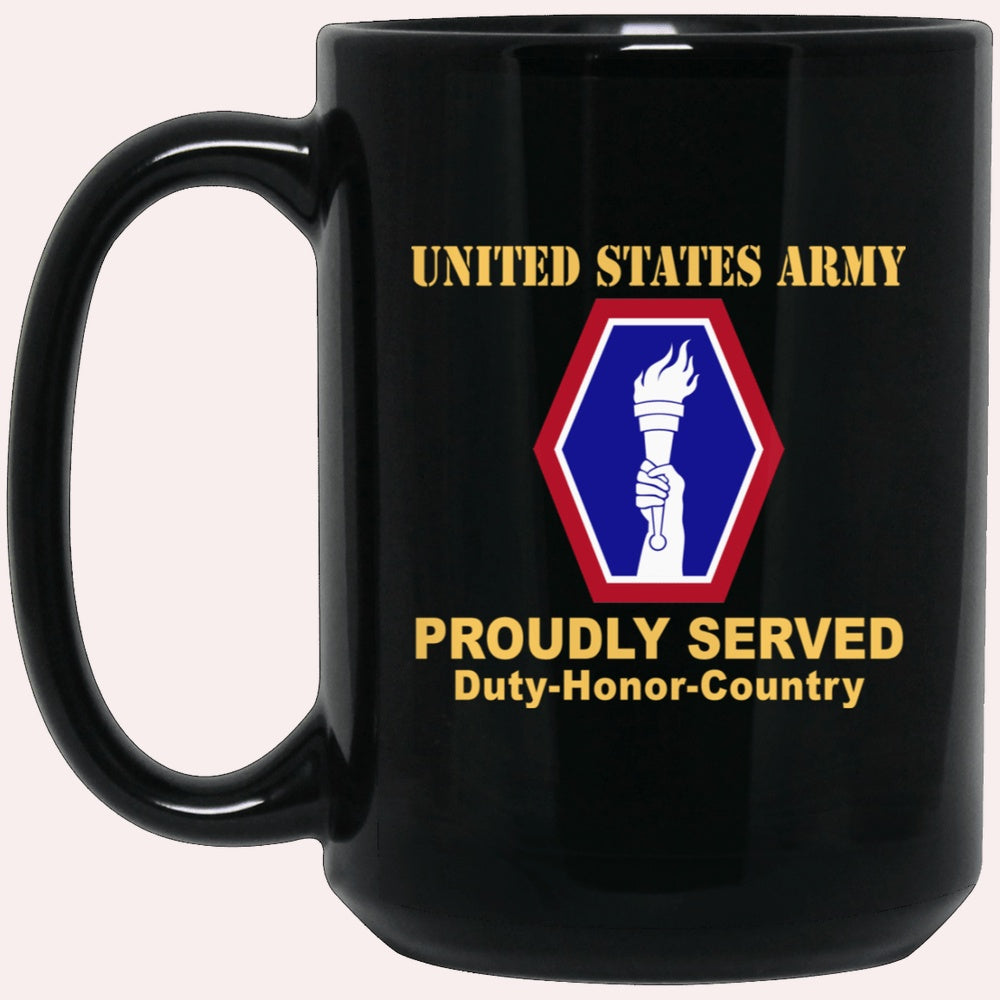Us Army Mug, Veterans Mug, US Army 442 INFANTRY REGIMENT Black Mug, Us Army Coffee Mug, Military Coffee Mugs