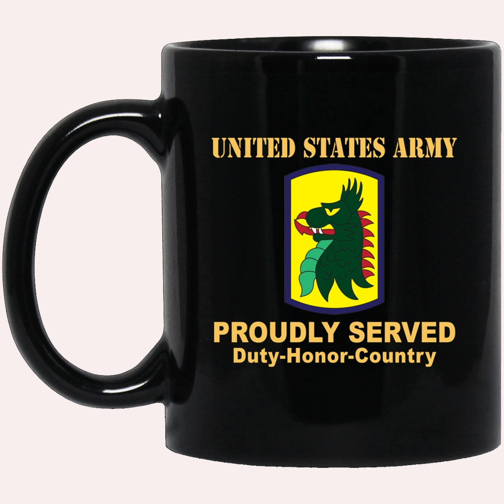 Us Army Mug, Veterans Mug, US Army 455TH CHEMICAL BRIGADE Black Mug, Us Army Coffee Mug, Military Coffee Mugs
