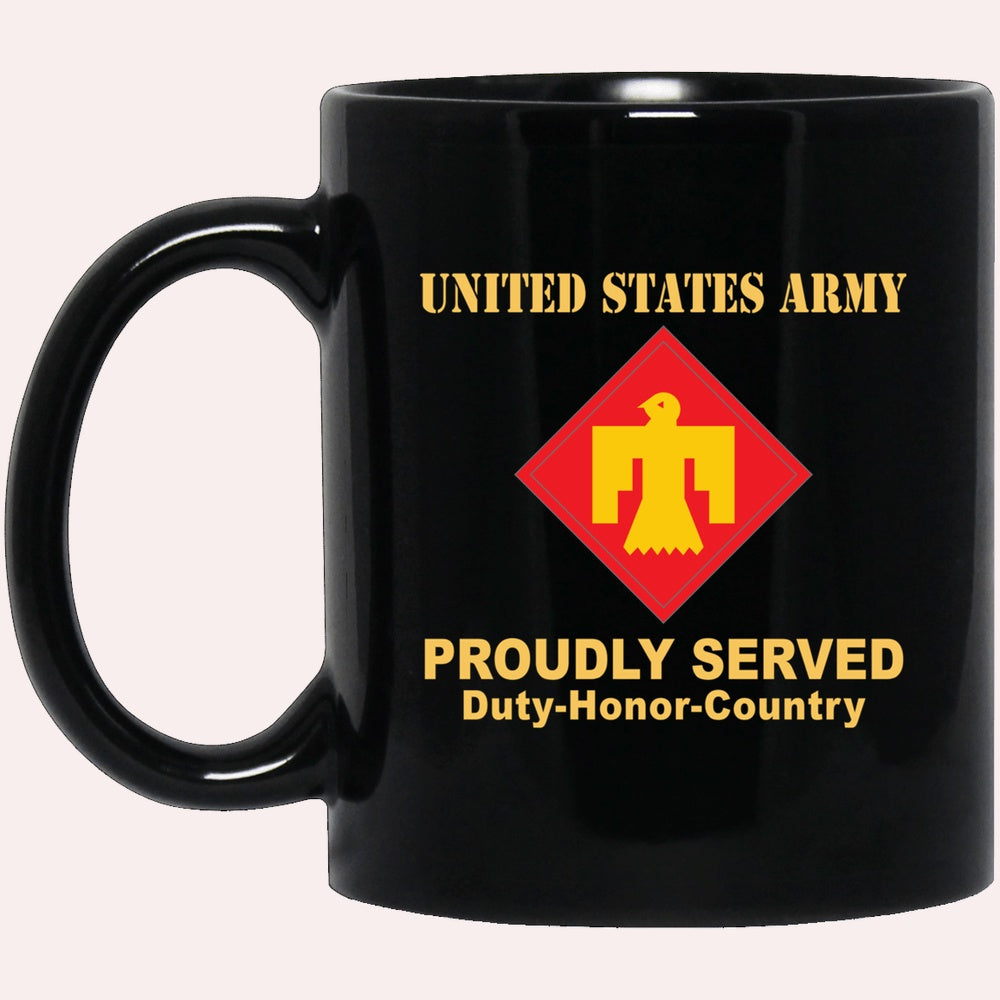 Us Army Mug, Veterans Mug, US Army 45TH INFANTRY BRIGADE COMBAT TEAM Black Mug, Us Army Coffee Mug, Military Coffee Mugs