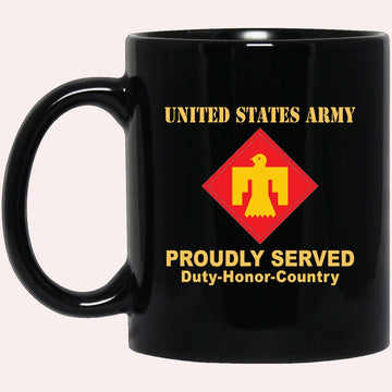 Us Army Mug, Veterans Mug, US Army 45TH INFANTRY BRIGADE COMBAT TEAM Black Mug, Us Army Coffee Mug, Military Coffee Mugs