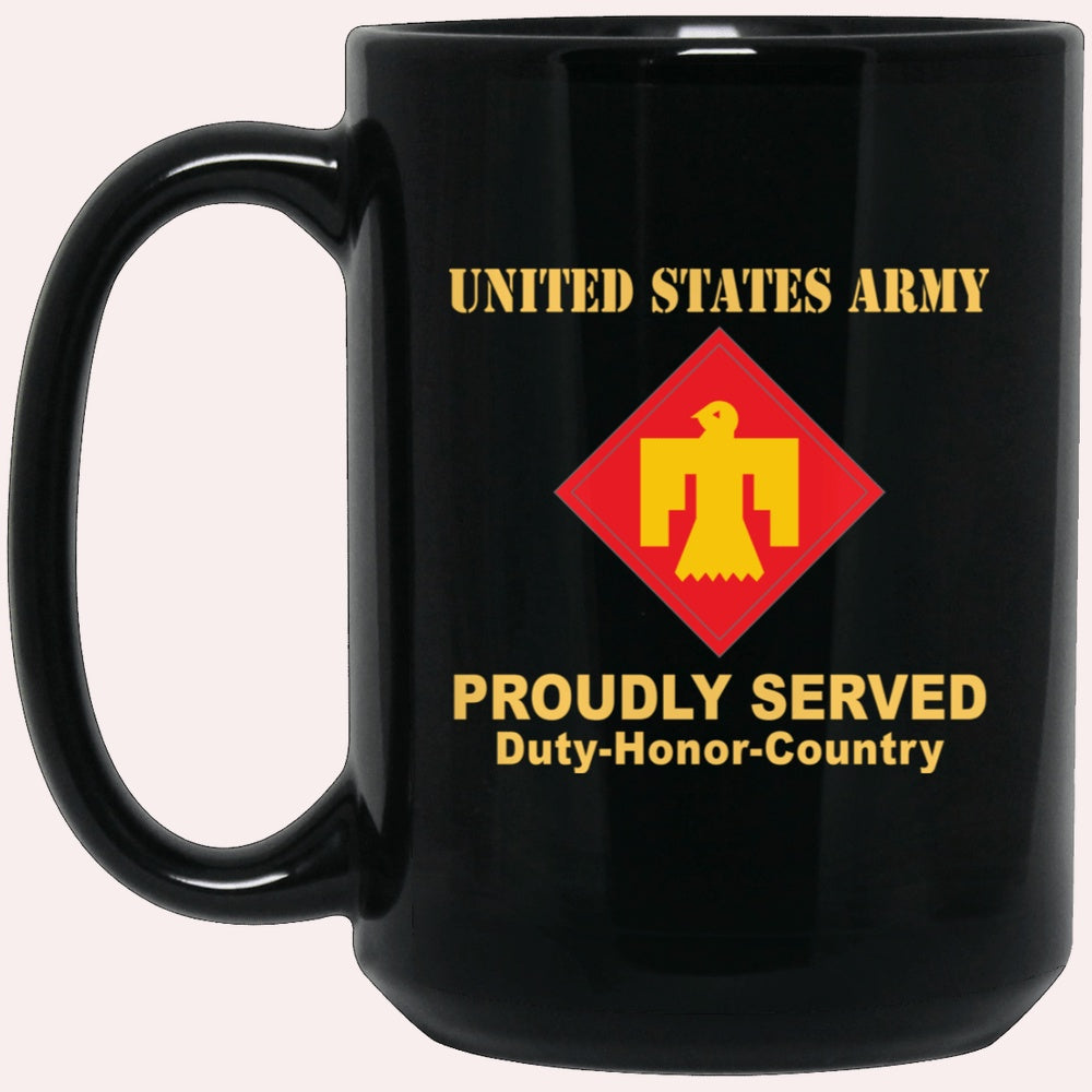 Us Army Mug, Veterans Mug, US Army 45TH INFANTRY BRIGADE COMBAT TEAM Black Mug, Us Army Coffee Mug, Military Coffee Mugs