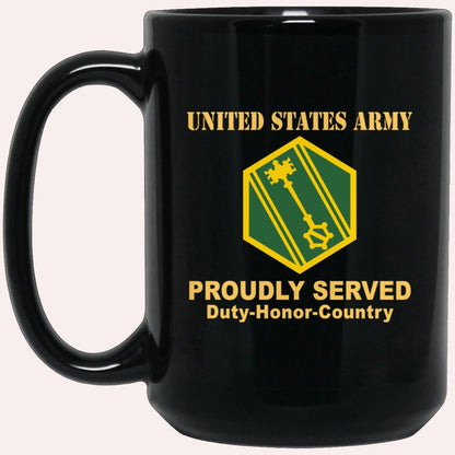 Us Army Mug, Veterans Mug, US Army 46TH MILITARY POLICE COMMAND Black Mug, Us Army Coffee Mug, Military Coffee Mugs