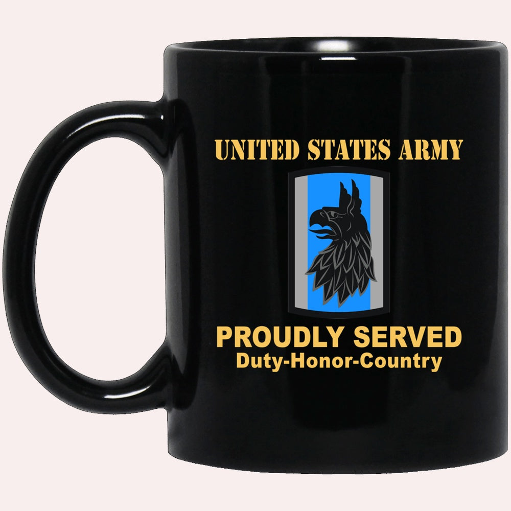 Us Army Mug, Veterans Mug, US Army 470 MILITARY INTELLIGENCE BRIGADE Black Mug, Us Army Coffee Mug, Military Coffee Mugs
