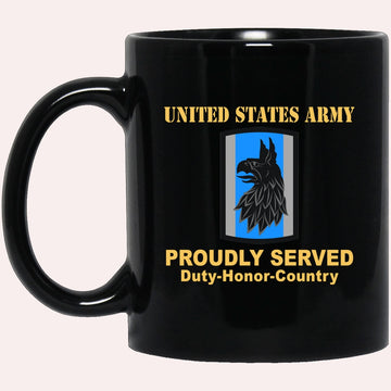 Us Army Mug, Veterans Mug, US Army 470 MILITARY INTELLIGENCE BRIGADE Black Mug, Us Army Coffee Mug, Military Coffee Mugs