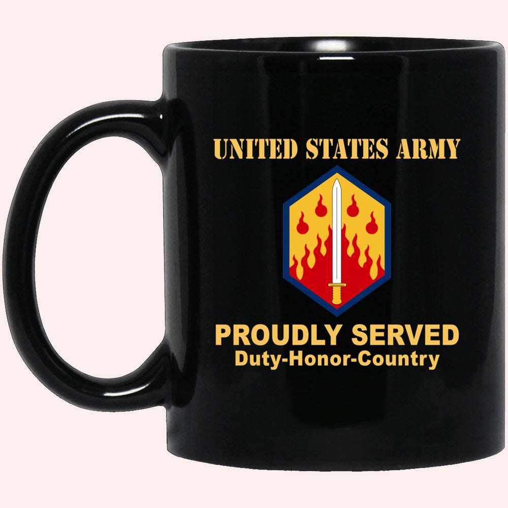 Us Army Mug, Veterans Mug, US Army 48TH CHEMICAL BRIGADE Black Mug, Us Army Coffee Mug, Military Coffee Mugs