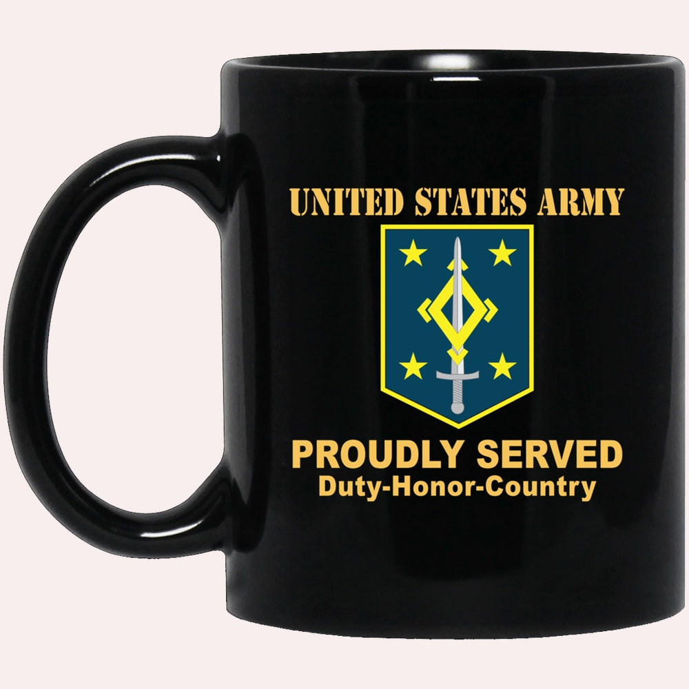 Us Army Mug, Veterans Mug, US Army 4TH MANEUVER ENHANCEMENT BRIGADE Black Mug, Us Army Coffee Mug, Military Coffee Mugs