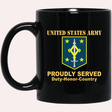 Us Army Mug, Veterans Mug, US Army 4TH MANEUVER ENHANCEMENT BRIGADE Black Mug, Us Army Coffee Mug, Military Coffee Mugs