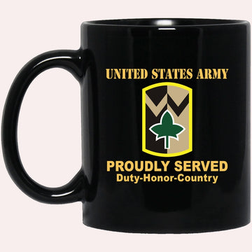 Us Army Mug, Veterans Mug, US Army 4TH SUSTAINMENT BRIGADE Black Mug, Us Army Coffee Mug, Military Coffee Mugs