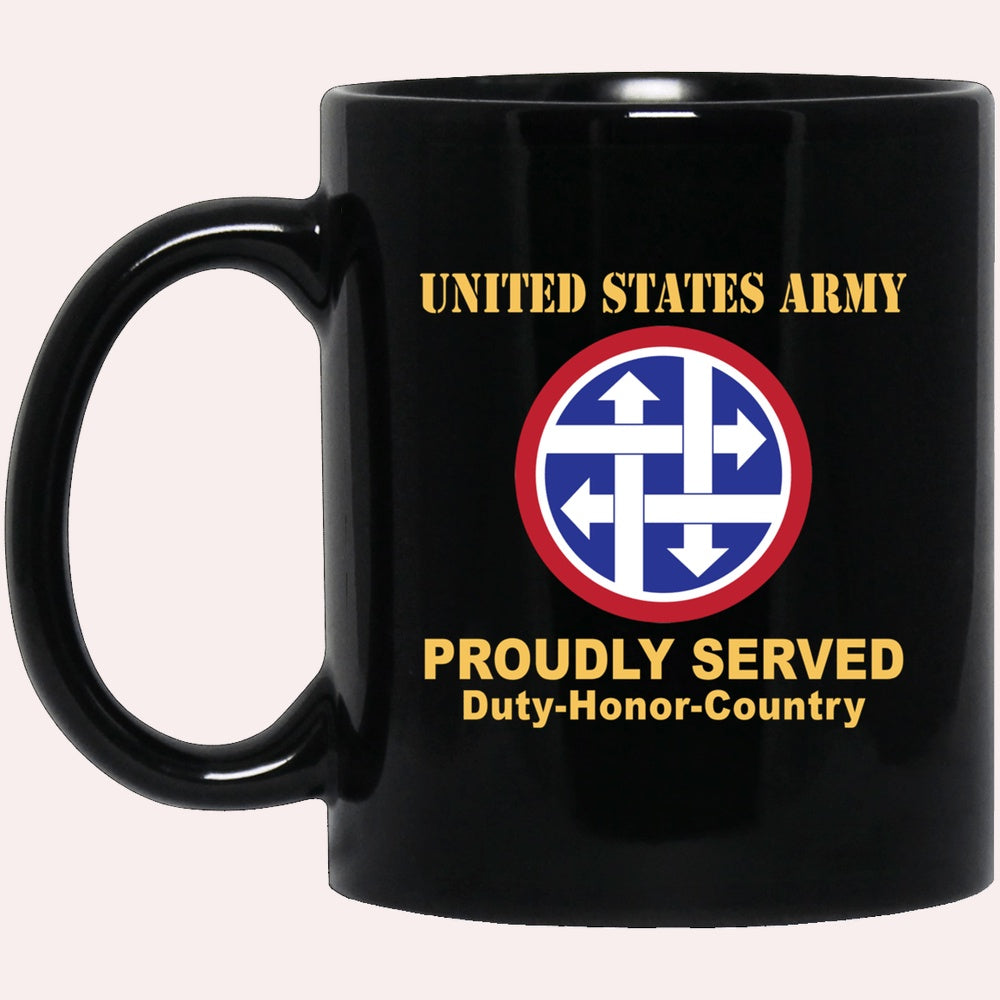 Us Army Mug, Veterans Mug, US Army 4TH SUSTAINMENT COMMAND Black Mug, Us Army Coffee Mug, Military Coffee Mugs