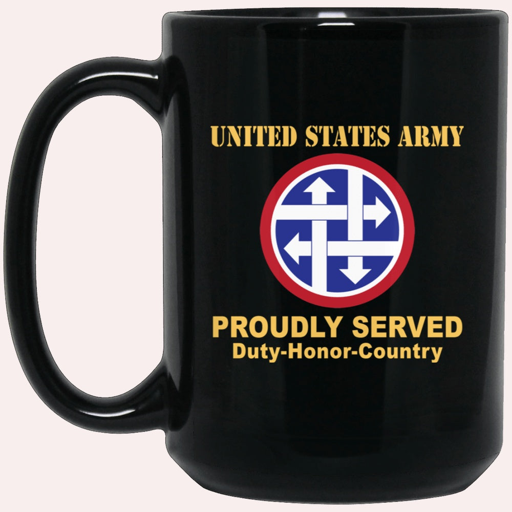 Us Army Mug, Veterans Mug, US Army 4TH SUSTAINMENT COMMAND Black Mug, Us Army Coffee Mug, Military Coffee Mugs
