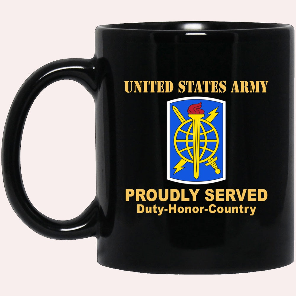Us Army Mug, Veterans Mug, US Army 500TH MILITARY INTELLIGENCE BRIGADE Black Mug, Us Army Coffee Mug, Military Coffee Mugs