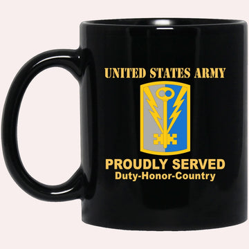 Us Army Mug, Veterans Mug, US Army 501 MILITARY INTELLIGENCE BRIGADE Black Mug, Us Army Coffee Mug, Military Coffee Mugs