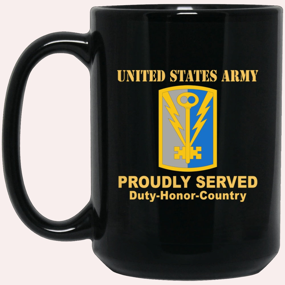 Us Army Mug, Veterans Mug, US Army 501 MILITARY INTELLIGENCE BRIGADE Black Mug, Us Army Coffee Mug, Military Coffee Mugs