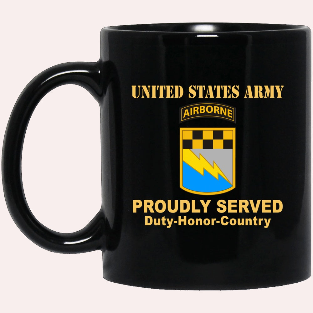 Us Army Mug, Veterans Mug, US Army 525TH MILITARY INTELLIGENCE BRIGADE W AIRBORNE TAB Black Mug