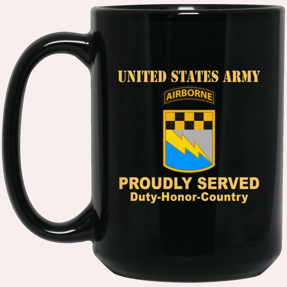 Us Army Mug, Veterans Mug, US Army 525TH MILITARY INTELLIGENCE BRIGADE W AIRBORNE TAB Black Mug