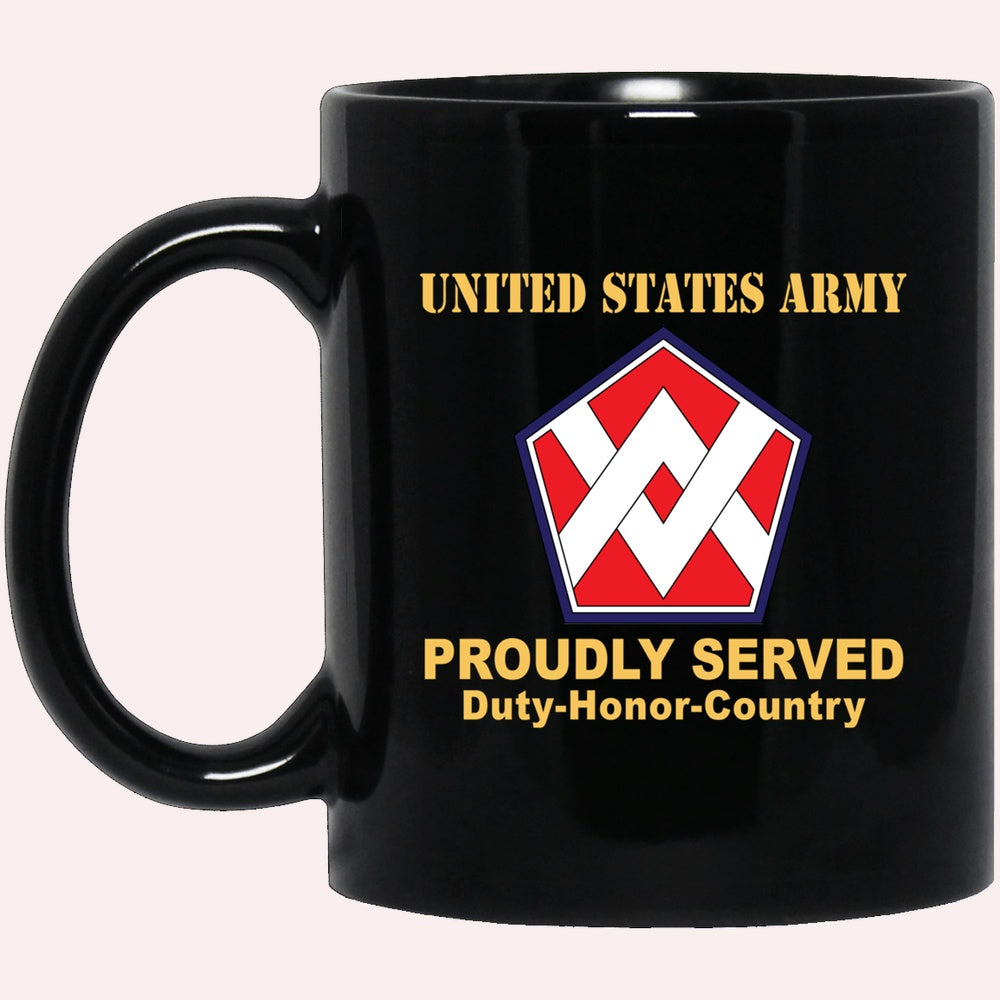 Us Army Mug, Veterans Mug, US Army 55TH SUSTAINMENT BRIGADE CSIB  Black Mug, Us Army Coffee Mug, Military Coffee Mugs