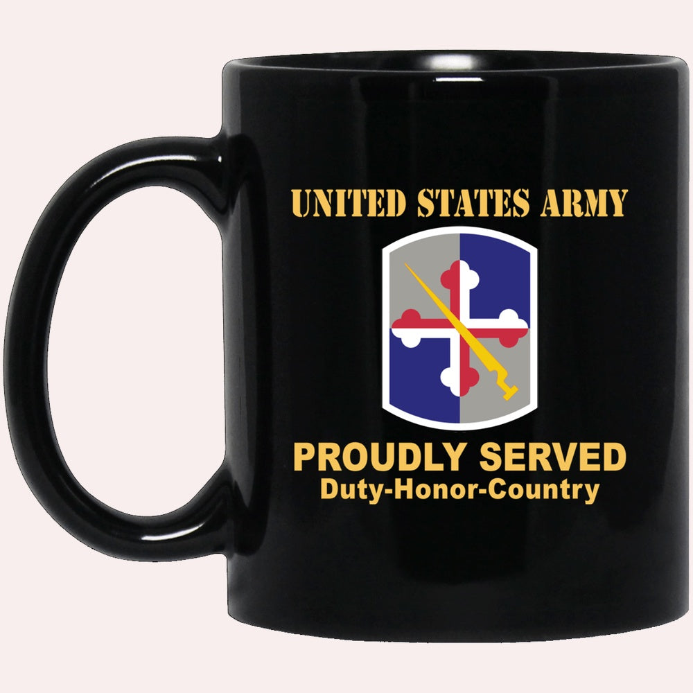 Us Army Mug, Veterans Mug, US Army 58TH EXPEDITIONARY MILITARY INTELLIGENCE BRIGADE  Black Mug, Us Army Coffee Mug, Military Coffee Mugs