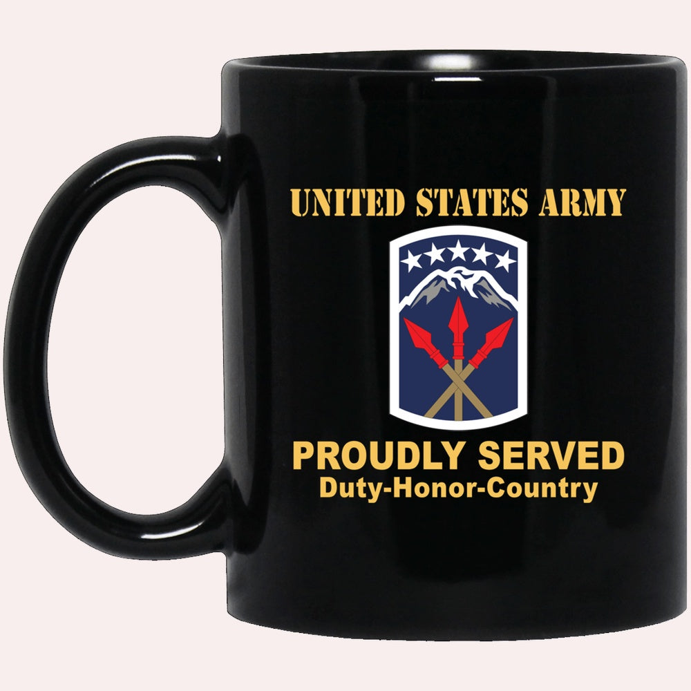 Us Army Mug, Veterans Mug, US Army 593 SUSTAINMENT BRIGADE Black Mug, Us Army Coffee Mug, Military Coffee Mugs