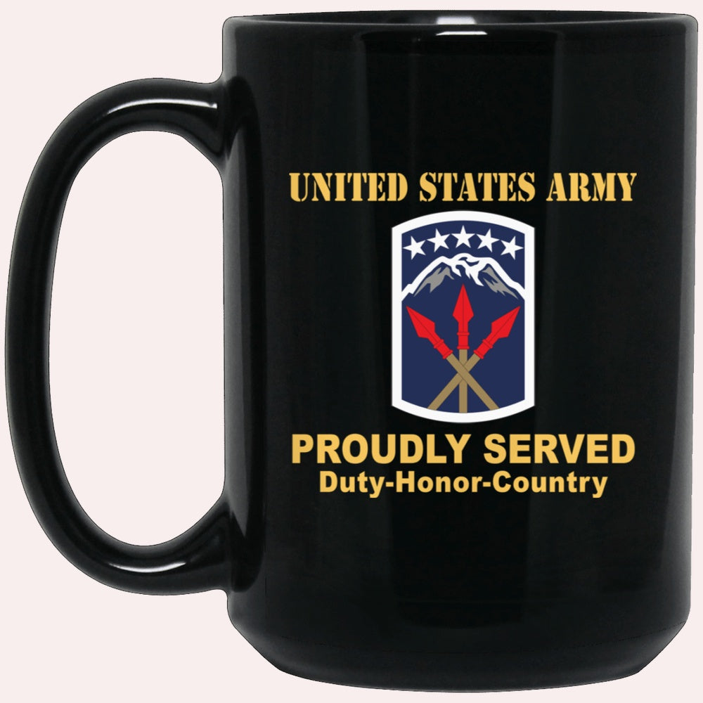 Us Army Mug, Veterans Mug, US Army 593 SUSTAINMENT BRIGADE Black Mug, Us Army Coffee Mug, Military Coffee Mugs