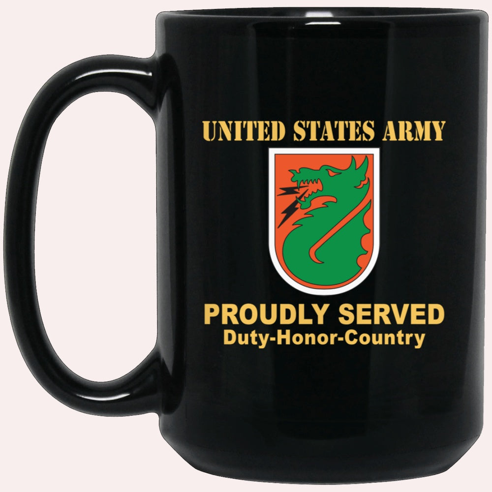 Us Army Mug, Veterans Mug, US Army 5TH SIGNAL COMMAND Black Mug, Us Army Coffee Mug, Military Coffee Mugs